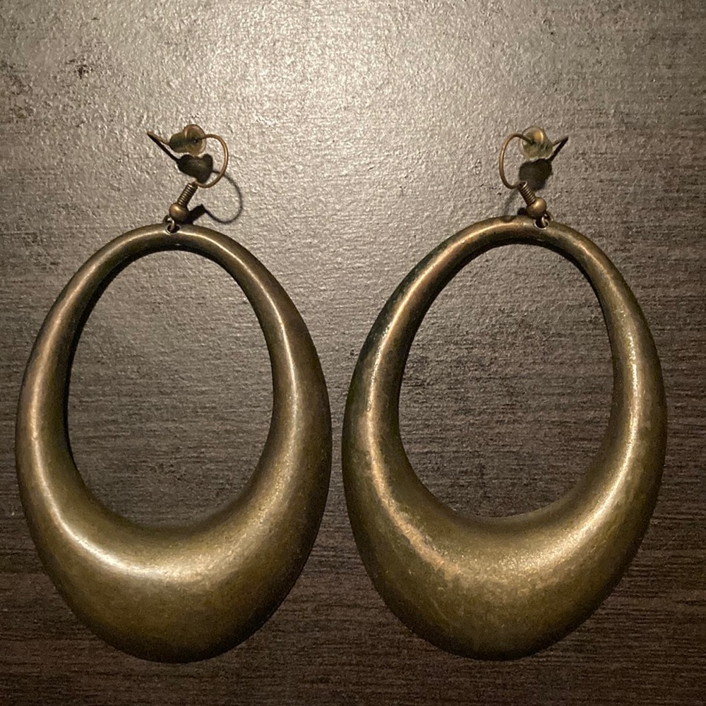 Oval-Shaped Earrings